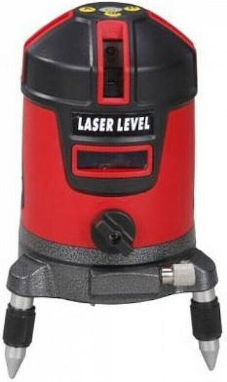 Αυτορυθμιζόμενο Γραμμικό Αλφάδι Laser Κόκκινης Δέσμης με Εύρος Εργασίας 15m