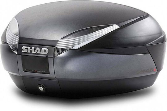Shad SH-48 Motorrad-Topcase 48lt Grau/Schwarz