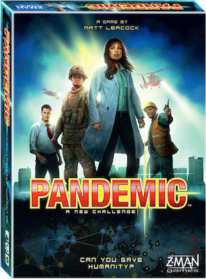 Z-Man Games Επιτραπέζιο Παιχνίδι Pandemic για 2-4 Παίκτες 12+ Ετών (EN)