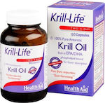 Health Aid Krill Life Two A Day Krill Oil Κατάλληλο για Παιδιά 90 κάψουλες