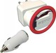 Approx Σετ Αυτοκίνητου και Πρίζας και Καλώδιο micro USB Λευκός (APPUMCIPV2)