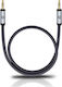 Oehlbach Oehlbach 3,5mm Klinkenkabel - 3,5mm Stecker Schwarz 0,5m mit Vergoldeten Anschlüssen