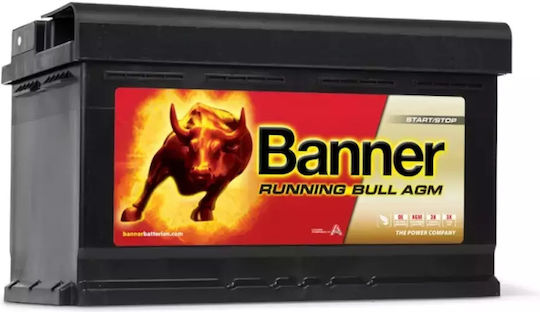 Banner Car Start/Stop Battery with 80Ah Capacity and 800A CCA