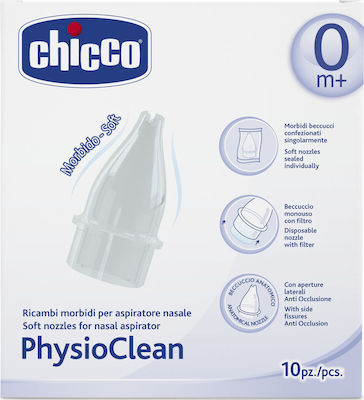 Chicco PhysioClean Piese de schimb pentru aparat nazal pentru bebelusi si copii 10buc