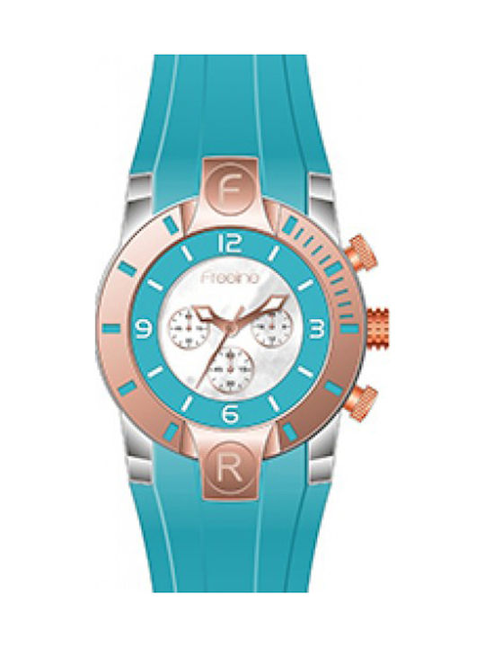 Freeline Watch with Turquoise Rubber Strap 8472-1