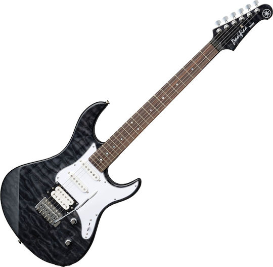 Yamaha PAC-212VQM Electric Guitar Stratocaster with HSS Pickup Configuration Trans Black