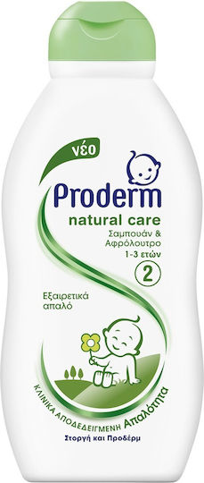 Proderm 2 in 1 Shampoo & Shower Gel 200ml