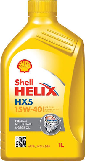Shell Helix HX5 Λάδι Αυτοκινήτου 15W-40 1lt