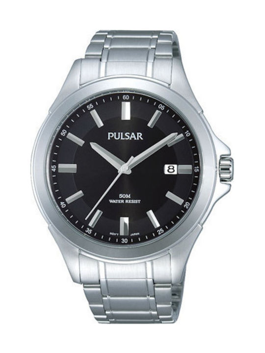 Pulsar Ανδρικό Ρολόι με Μεταλλικό Μπρασελέ
