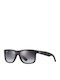 Ray Ban Justin Unisex Sunglasses with Black Plastic Frame and Black Gradient Mirror Lens RB4165 601/8G