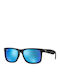 Ray Ban Justin Unisex Γυαλιά Ηλίου με Μαύρο Κοκκάλινο Σκελετό και Μπλε Ντεγκραντέ Καθρέφτη Φακό RB4165 622/55