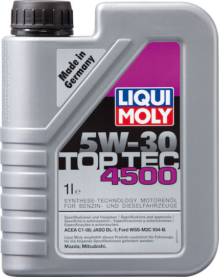 Liqui Moly Top Tec 4500 Ημισυνθετικό Λάδι Αυτοκινήτου 5W-30 1lt
