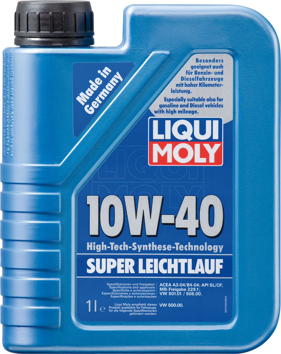 Liqui Moly Super Leichtlauf 10W-40 semi synthetic 1lt Engine Oil - LM9503