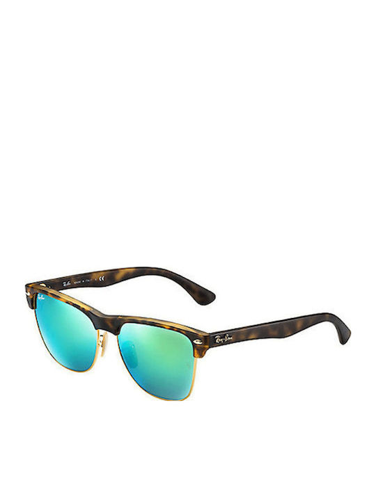 Ray Ban Мъжки Слънчеви Очила с Кафяв Костенурков Пластмасов Рамка и Преливащи Лещи RB4175 6092/19