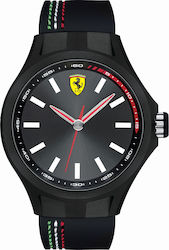 Ferrari Uhr Batterie mit Kautschukarmband Ferrari Uhr Batterie mit Kautschukarmband