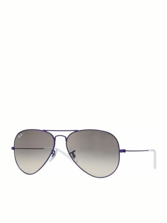 Ray Ban Aviator Unisex Γυαλιά Ηλίου με Μωβ Μετα...