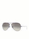 Ray Ban Aviator Men's Sunglasses with Purple Metal Frame and Gray Gradient Lens RB3025 087/32