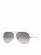 Ray Ban Aviator Unisex Γυαλιά Ηλίου με Μωβ Μεταλλικό Σκελετό και Γκρι Ντεγκραντέ Φακό RB3025 087/32