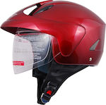 Autoline Jet Helmet Bordeaux