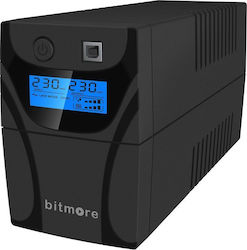 Bitmore U650LCD UPS Line-Interactive 650VA 360W cu 2 Schuko Prize