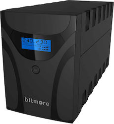 Bitmore U1200LCD UPS Line-Interactive 1200VA 600W cu 3 Schuko Prize