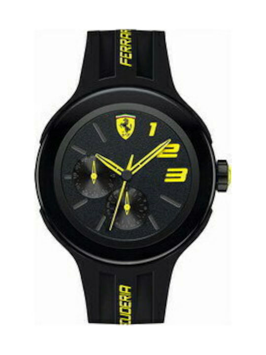 Ferrari Uhr Batterie mit Kautschukarmband Ferrari Uhr Batterie mit Kautschukarmband