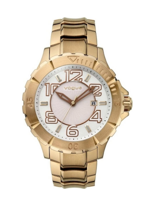 Vogue Watch with Pink Gold Metal Bracelet