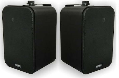 Audien Pasive Difuzoare de Perete 30W cu Bluetooth BT-408 (Pereche) 20.8x12.3x13.8buc în Culoare Negru