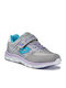 College II CL Kinder Sportschuhe Laufen mit Bügel- und Schleifenverschluss Gray