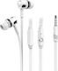 Blue Star JM26 In-ear Handsfree με Βύσμα 3.5mm Λευκό