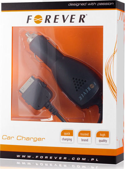 Forever Car Charger 2.1A Black Color