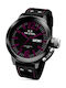 TW Steel Herrenuhr 45mm Batterie mit Schwarz Lederarmband