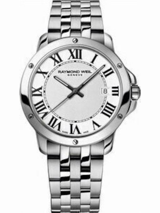 Raymond Weil Men's Watch Battery with Silver Metal Bracelet