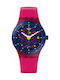 Swatch Uhr Automatisch mit Rosa Kautschukarmband SUTR401