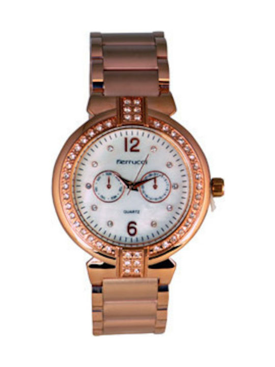 Ferrucci Watch with Pink Gold Metal Bracelet FC...