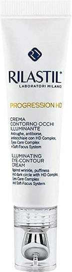Rilastil Progression HD Augenbefeuchter für Feuchtigkeitsspendend Anti-Aging & Schwarze Kreise 15ml