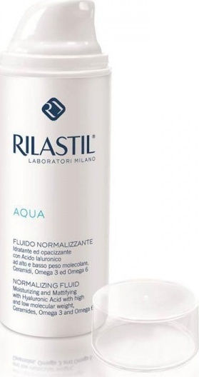 Rilastil Aqua 24-часов Хидратиращ и Регулиращ Лек Крем за Лице с Хиалуронова Киселина и Пребиотици 50ml