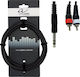 Alpha Audio Y-Cable 6.3mm male - 2x RCA male 3m (190.155)