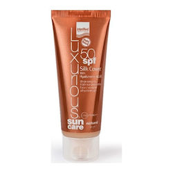 Intermed Luxurious Silk Cover Natural Beige Sonnenschutz Creme Für das Gesicht SPF50 mit Farbe 75ml