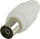 Valueline Βύσμα Coaxial female 2τμχ Λευκό (VLSP40923W)