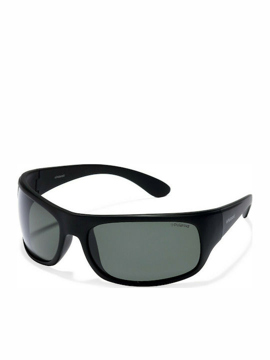 Polaroid Men's Sunglasses with Black Acetate Frame and Black Polarized Lenses P07886 9CA/RC