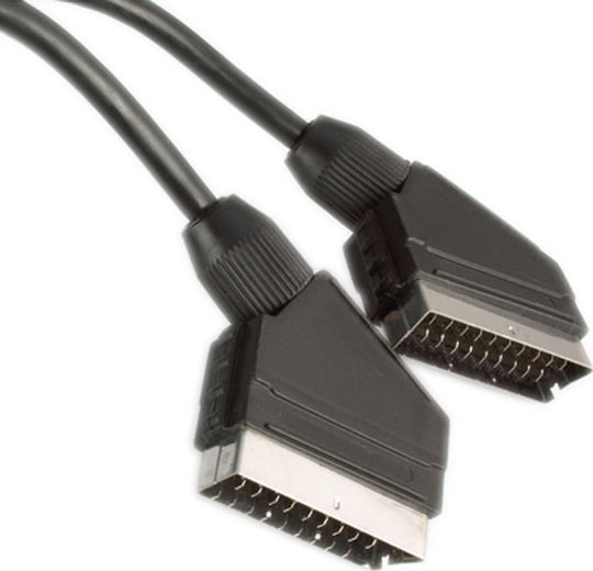Vivanco Cable Scart male - Scart male 1.2m Black