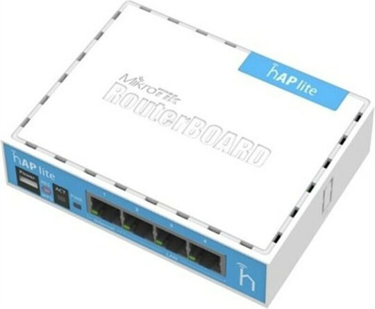 MikroTik hAP Lite Zugangspunkt Wi‑Fi 4 Einzelband (2,4 GHz)