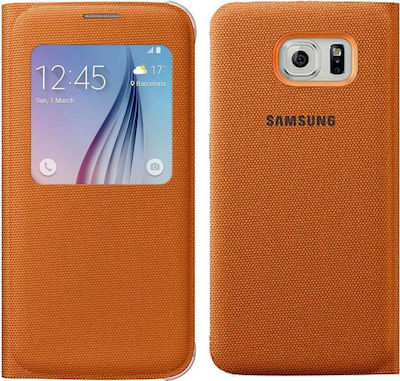 Samsung S-View Cover Canvas Orange (Galaxy S6)