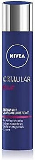 Nivea Cellular Radiance Skin Perfection Overnight Feuchtigkeitsspendend Serum Gesicht für Strahlkraft & Aufhellung 40ml