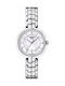 Tissot Γυναικείο Ρολόι 26mm Μπαταρίας με Ασημί Ατσάλινο Μπρασελέ