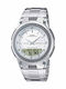 Casio Herrenuhr 40mm Batterie mit Silber Metallarmband