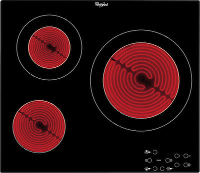 Whirlpool AKT 8030 NE Autonomous Cooktop with Ceramic Burners and Locking Function 58x51cm