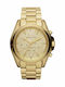 Michael Kors Bradshaw Women's Watch Chronograph with Gold Metal Bracelet