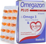 Health Aid Omegazon Plus One A Day Omega 3 & CoQ10 Fischöl 30 Mützen